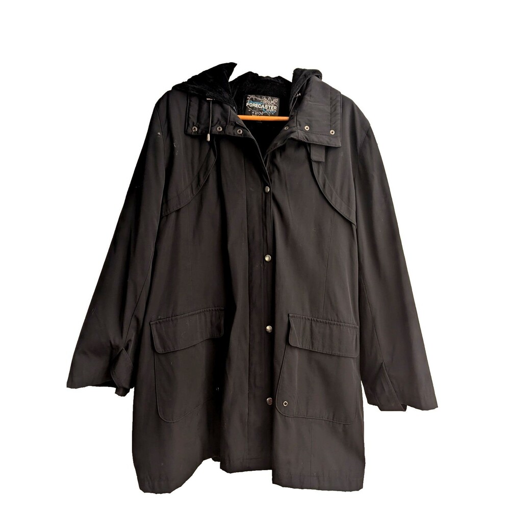 Forecaster Sport Women's Coat 1X  Zip Out Lining Black 1X